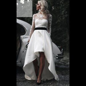 BHLDN Wtoo Zelda Wedding Skirt High-Low Size 12